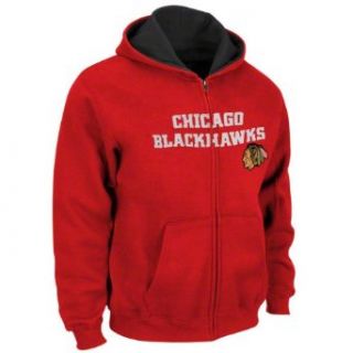 NHL Chicago Blackhawks 8 20 Youth Sportsman Full Zip Fleece Hoodie, Chicago Blackhawks, Small : Sports Fan Sweatshirts : Clothing