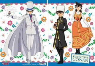 [Kudo Shinichi & Ran Mouri / Kaito Kid] Gosho Aoyama Detective Conan Clear File matryoshka doll B (japan import): Toys & Games
