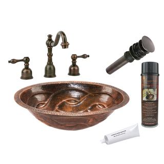 Premier Copper Products LO19FBDDB Widespread Faucet Package Sink & Faucet Sets