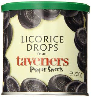 Taveners Licorice Drops, 7.05 Ounce Tin : Licorice Candy : Grocery & Gourmet Food