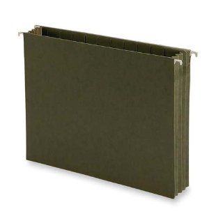 Smead Hanging Pocket File Folders with Full Height Gusset, Letter, Green, 10 per Box : Office Products