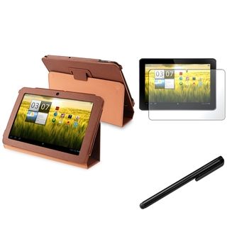 BasAcc Brown Case/Anti Glare Screen Protector/Stylus for Acer Iconia Tab A200 BasAcc Tablet PC Accessories