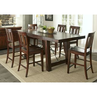 Tahoe Rustic Mahogany 7 piece Gathering Dinette Set Dining Sets