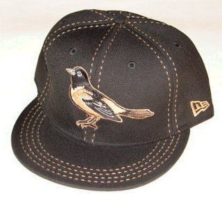 Baltimore Orioles New Era Black Fitted Hat (7 7/8) : Sports Fan Baseball Caps : Sports & Outdoors