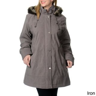 Nuage Women's Plus Size Lycroft Jacket w/Detachable Faux Fur Hood Nuage Coats