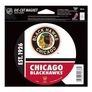 Chicago Blackhawks Official NHL 4.5"x6" Car Magnet by Wincraft : Sports Related Magnets : Sports & Outdoors