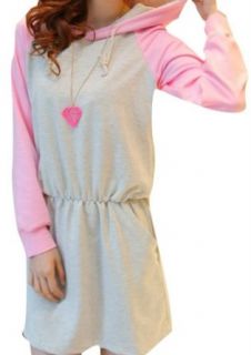 Really Two Long Sleeved Sling Princess Backing Hoodie Dress at  Womens Clothing store: