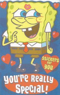 Valentine's Day Card Spongebob Squarepants "You're Really Special": Health & Personal Care