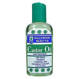 HOLLYWOOD Beauty Castor Oil Hair Treatment for Dry Scalp 2oz/59.2ml : Hair And Scalp Treatments : Beauty