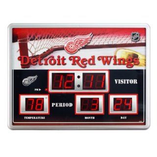 Detroit Red Wings Clock   14"x19" Scoreboard: Sports & Outdoors