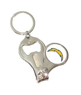 NFL San Diego Chargers 3 in 1 Nailclipper Keychain : Sports Related Key Chains : Clothing