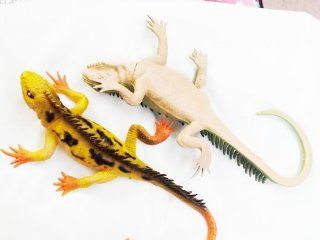 Halloween Reptiles Iguana in Pair Yellow and Brown ( Same Color Both : Stationary Stand Up Baby Activity Centers : Baby