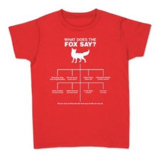 What the Fox Say wchart Hip Funny Womens t shirt at  Womens Clothing store