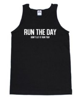 FTD Apparel Men's Run the Day Dont Let it Run You Motivation Tank Top at  Mens Clothing store: Tank Top And Cami Shirts