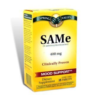 Spring Valley   SAMe 400 mg, 18 Tablets Health & Personal Care