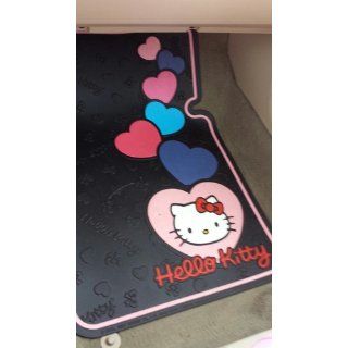 Hello Kitty Hearts Design   Front & Rear Floor Mats Set Automotive