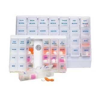 HET400407H   Healthcare Logistics Seven Day Deluxe Pill Boxes: Health & Personal Care