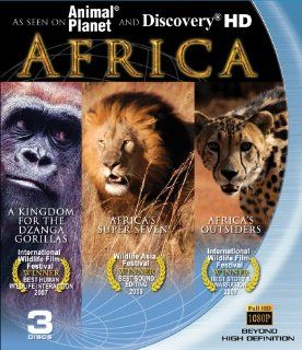 Africa: Blu ray 3 pack (A Kingdom for the Dzanga Gorilla, Africa's Super Seven and Africa's Outsiders): Narrated, n/a: Movies & TV