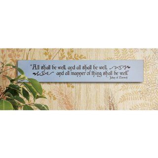 All Shall Be Well Plaque or Sign   Decorative Plaques