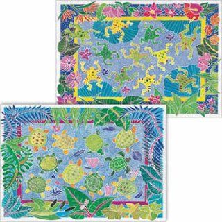 SentoSphere Aquatic Jungle Artistic Watercolor Art Kit with 2 magic canvases: Toys & Games
