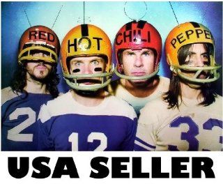 Red Hot Chili Peppers football helmets POSTER 34 x 23.5 with antennae goofy RHCP (sent FROM USA in PVC pipe) : Prints : Everything Else