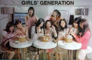 Girls' Generation SNSD cake decorating POSTER 34 x 23.5 Korean girl group Girls Girl's Jessica Yuri (sent from USA in PVC pipe) : Prints : Everything Else