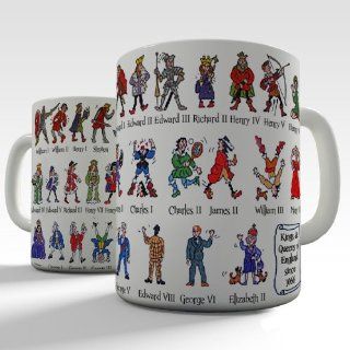 Educational Mug Kings & Queens of England Since 1066 Novelty Tea Coffee Gift: Kitchen & Dining