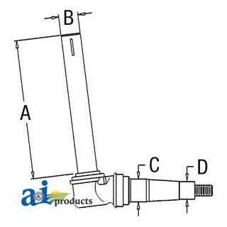 A&I   Spindle (RH/LH) (SN 341000 > Straight Axle). PART NO: A AR91150: Industrial & Scientific