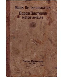 1923 Dodge Shop Service Owners Manual User Guide Reference Operator Book Fuses: Automotive