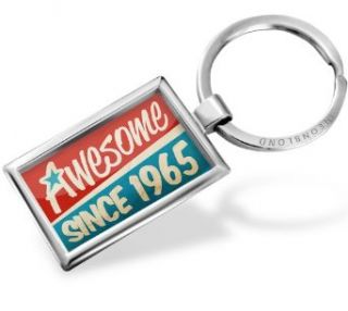 Keychain Awesome since 1965, Birthday/Year   Neonblond: Clothing