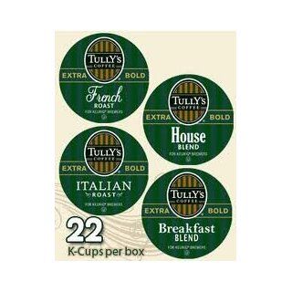 Tully's Coffee House Coffee Collection * 2 Boxes of 22 K Cups * : Coffee Brewing Machine Cups : Grocery & Gourmet Food