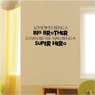 Sometimes Being A Big Brother (M) Wall Saying Vinyl Lettering Home Decor Decal Stickers Quotes   Wallsticker
