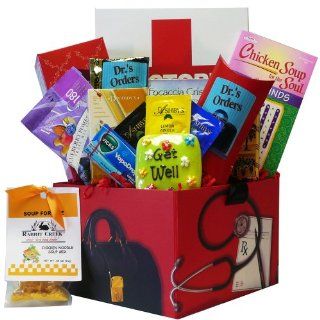 Art of Appreciation Gift Baskets Doctors Orders Get Well Soon Care Package Box : Gourmet Gift Items : Grocery & Gourmet Food