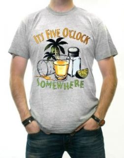 It's 5 o'Clock Somewhere "Tequila Shooters" T Shirt #B70: Clothing