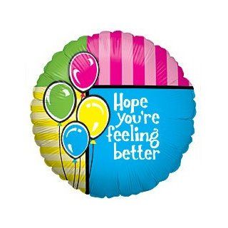 Get Well Soon 18" Hope You're Feeling Better Sympathy Mylar Foil Balloon: Everything Else