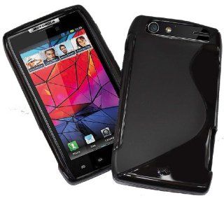 Droid Razr Case for Motorola XT910 soft BLACK gel cover S Style Flexible AT&T Verizon: Cell Phones & Accessories