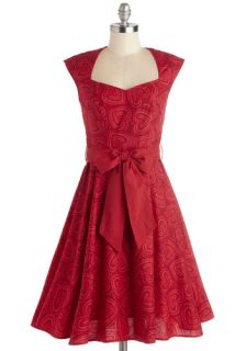 High Noon Harvest Dress in Hearts  Mod Retro Vintage Dresses