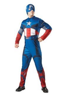 Original Captain America Kostm Superheld Marvel Faschingskostm Superhelden Comickostm Lizenzkostm XL 56 58: Spielzeug