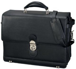 Alassio 47127   Aktentasche MONZA, aus echtem Leder, schwarz: Koffer, Ruckscke & Taschen