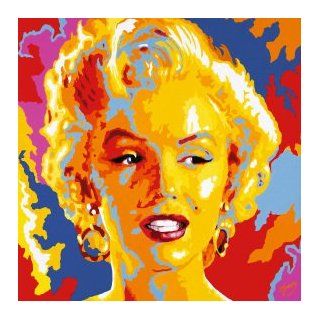 Kunstdruck 'Marilyn Monroe' von Vladimir Gorski   Bildgre 85 cm Breite x Hhe 85 cm: Küche & Haushalt
