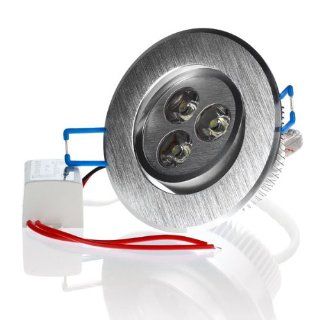 HIGH POWER LED EINBAULEUCHTE, 3W (30W), Schwenkbar, inklusive LED Trafo, Durchmesser Leuchte:  85 mm / Einbauffnung:  68 mm / Gesamthhe: 45 mm, warmweiss: Beleuchtung