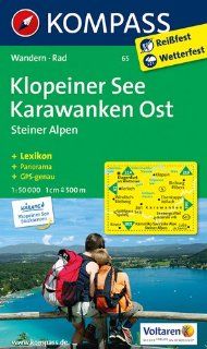 Klopeiner See   Karawanken Ost   Steiner Alpen: Wanderkarte mit KOMPASS Lexikon und Radwegen. GPS genau. 1:50000: Bücher