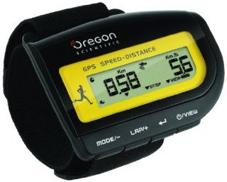 Oregon Scientific GPS Speed & Distance Meter, schwarz gelb, GP 108: Sport & Freizeit