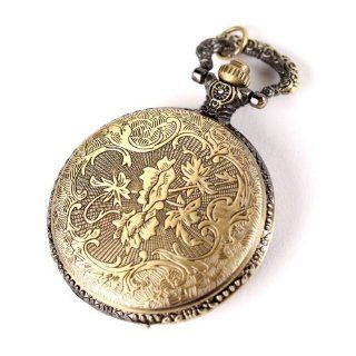 Yesurprise Elegant Damen Herren Quarz Uhr Taschenuhr Kette Halskette Schmuck Bronze Farbe: Yesurprise: Uhren