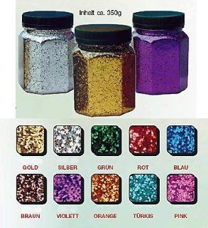 Glitter Glitterstaub 10 Set Farben von Avantgarde pro Dose 350g: Spielzeug