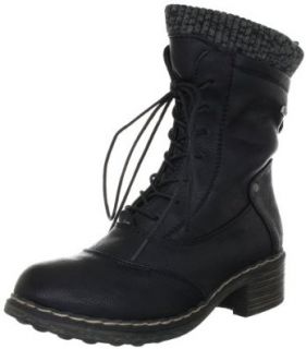 Rieker 90211 00, Damen Fashion Halbstiefel & Stiefeletten, Schwarz (schwarz/black grey 00), EU 38: Schuhe & Handtaschen