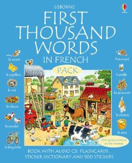First 1000 Words Pack   French Usborne First Thousand Words: Stephen Cartwright: Fremdsprachige Bücher