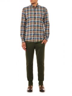 Check print cotton flannel shirt  Bottega Veneta  MATCHESFAS