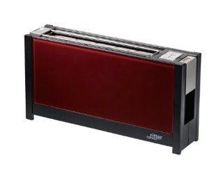 ritter Toaster volcano 5 mit eleganten Glasfronten in rot: Küche & Haushalt