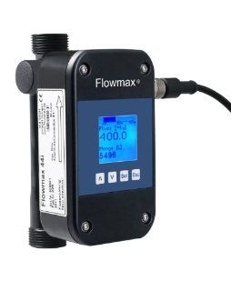 Flowmax 44i Ultraschall Durchflussmessgert DN15 Zollanschluss mit Display 5pol Anschlussstecker Messbereich 0,9   36 l/min: Beleuchtung